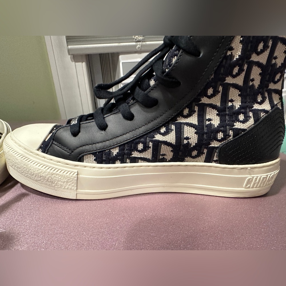 AUTHENTIC WALK’N’DIOR HIGHTOP DEEP BLUE SIZE 36.5 - Picture 10 of 13